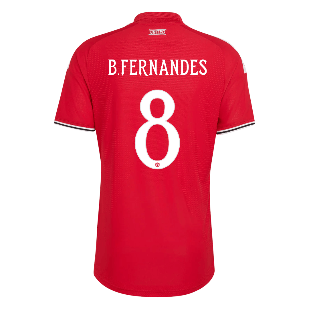 Tricouri Fotbal Manchester United B. FERNANDES #8 Acasă 2026/27 Authentic - UCL