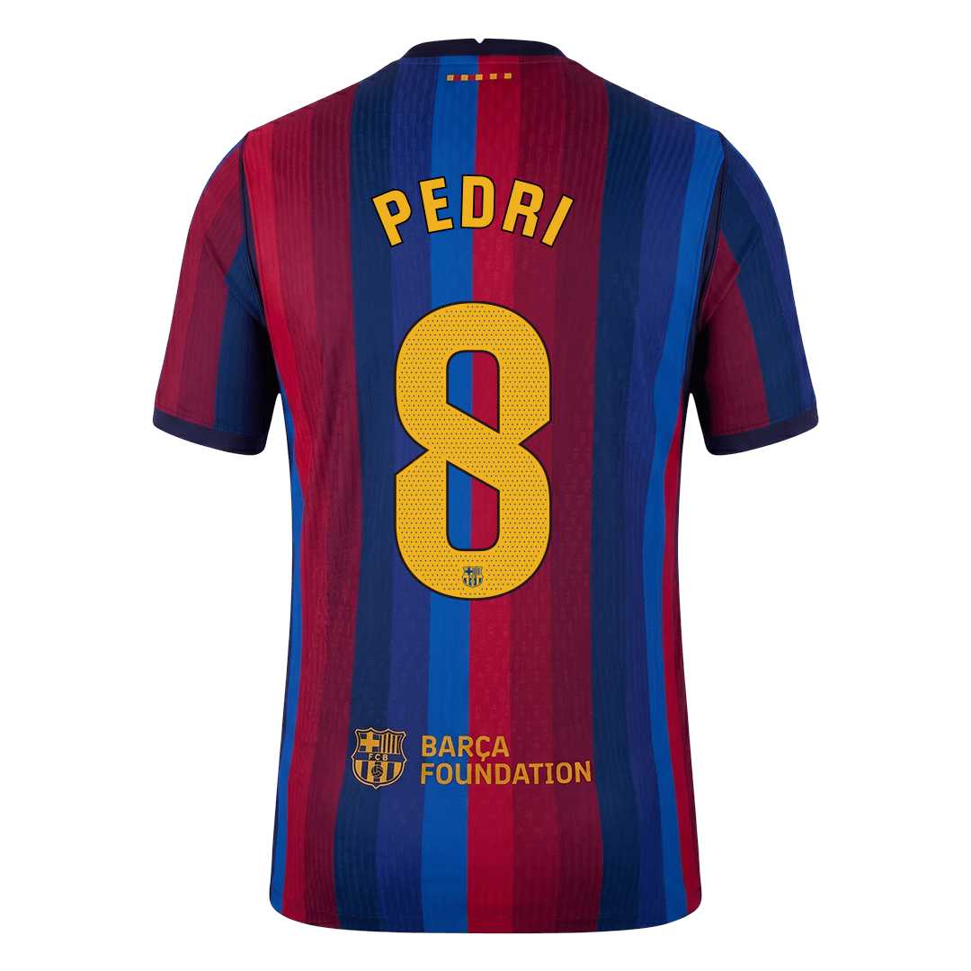 Tricouri Fotbal Barcelona PEDRI #8 Acasă 2026/27 Authentic