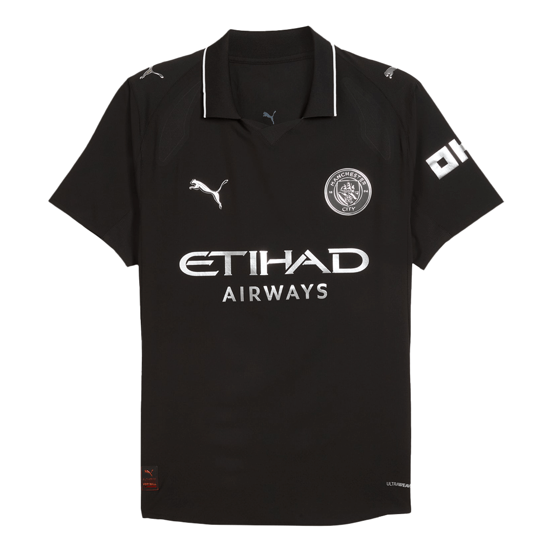 Tricouri Fotbal Manchester City HAALAND #9 Deplasare 2025/26 Authentic