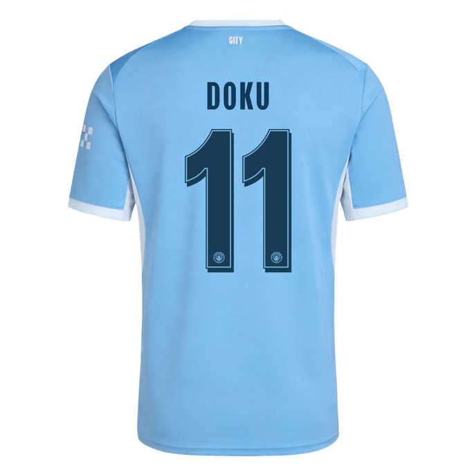 Tricouri Fotbal Manchester City DOKU #11 Acasă 2026/27 - UCL