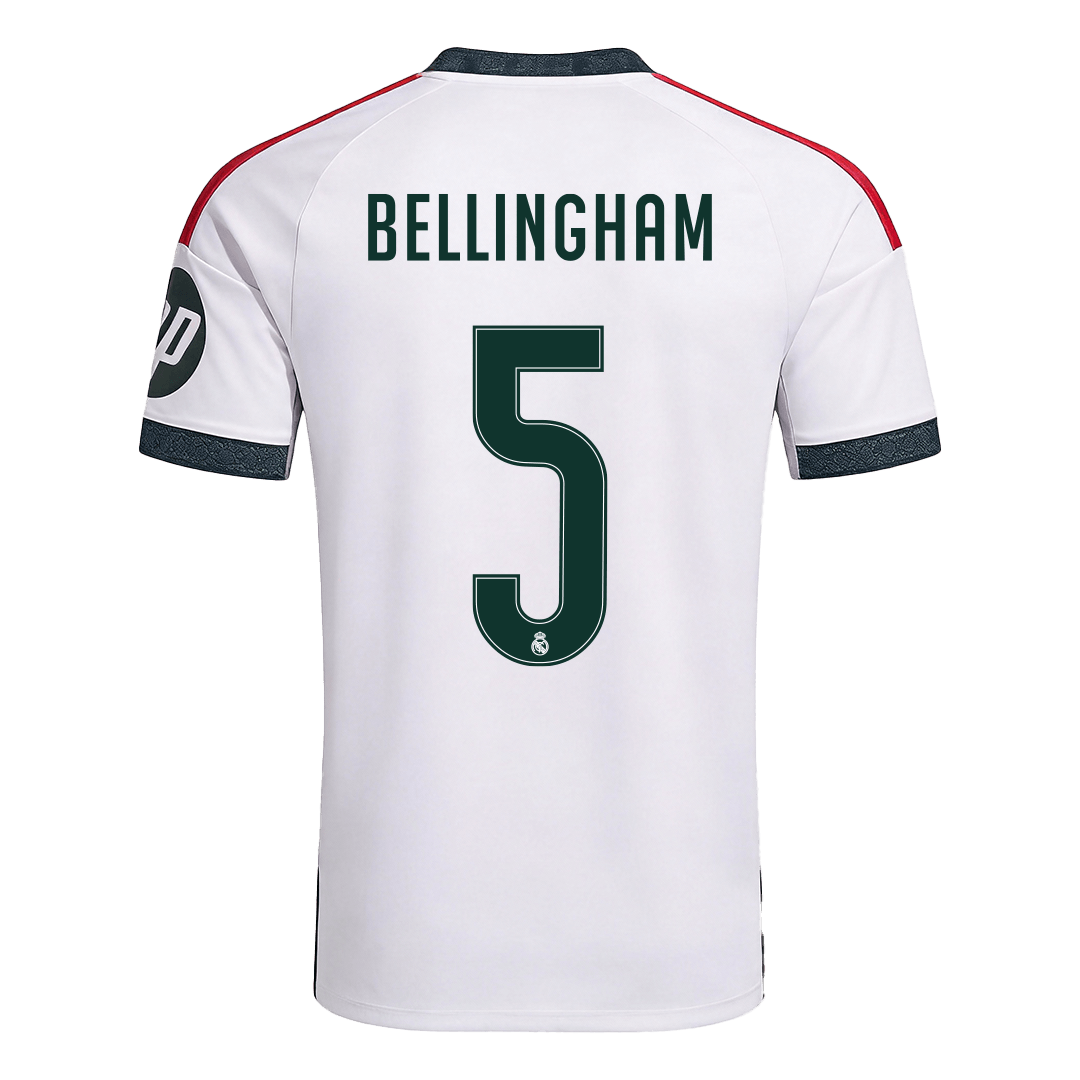Tricouri Fotbal Real Madrid BELLINGHAM #5 Acasă 2026/27 - Premium