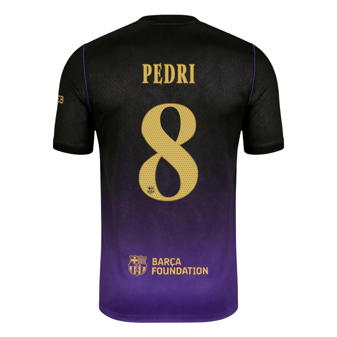 Tricouri Fotbal Barcelona PEDRI #8 Deplasare 2026/27 - UCL