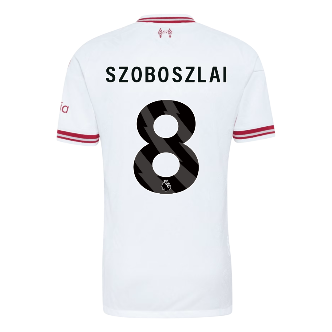 Tricouri Fotbal Liverpool SZOBOSZLAI #8 Deplasare 2026/27 Authentic