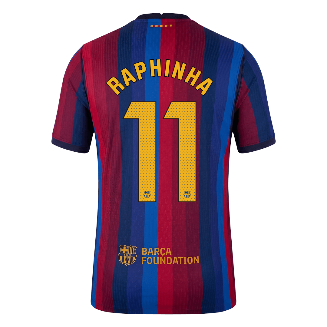 Tricouri Fotbal Barcelona RAPHINHA #11 Acasă 2026/27 Authentic