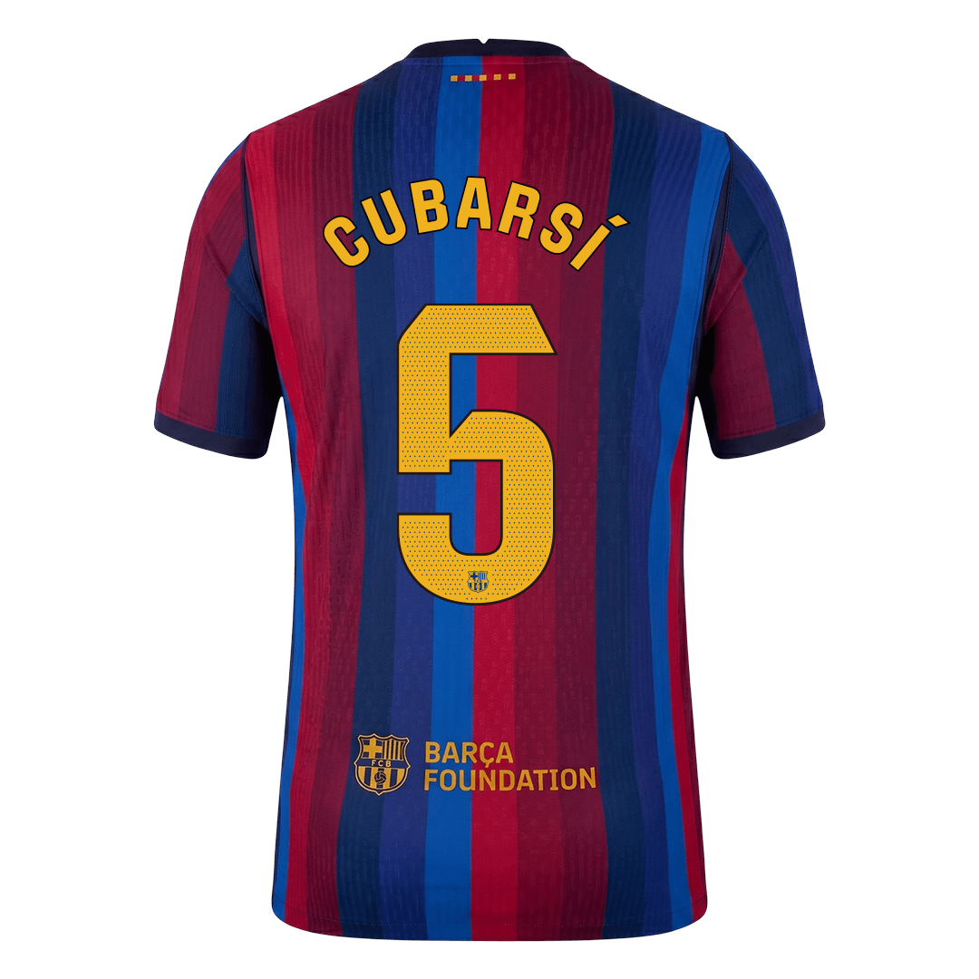 Tricouri Fotbal Barcelona CUBARSÍ #5 Acasă 2026/27 Authentic