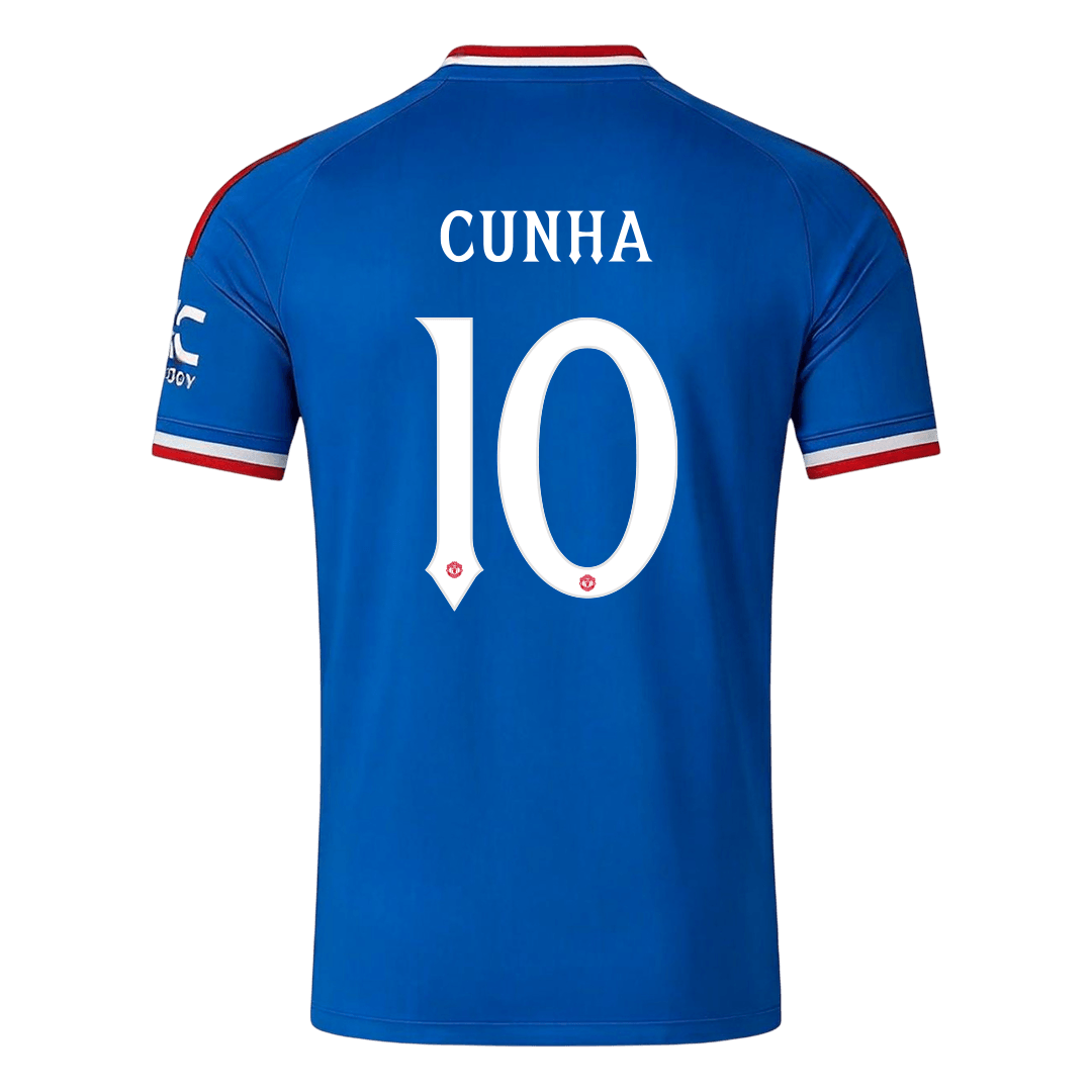 Tricouri Fotbal Manchester United CUNHA #10 Deplasare 2026/27 - UCL