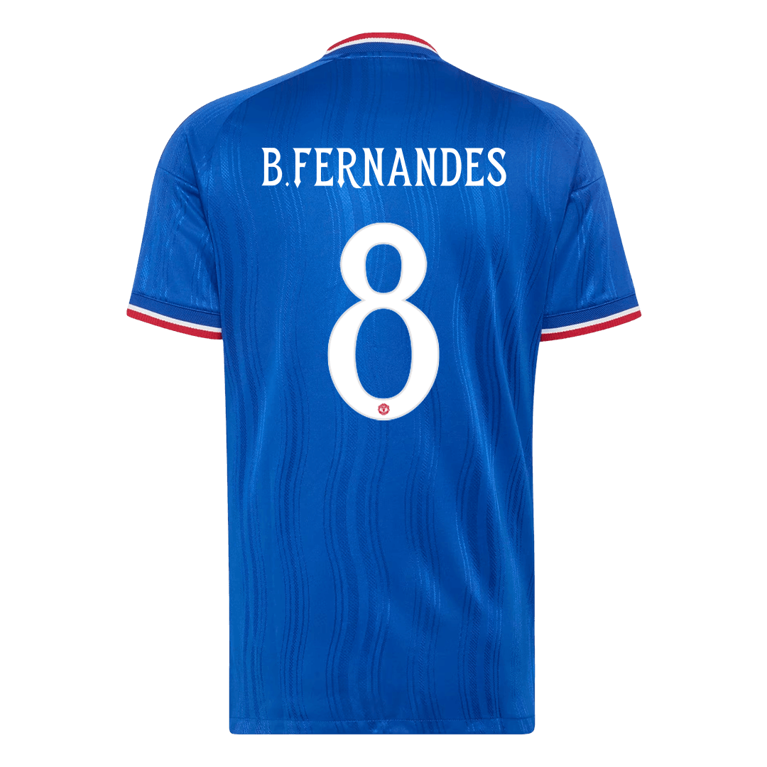 Tricouri Fotbal Manchester United B. FERNANDES #8 Deplasare 2026/27 Authentic - UCL