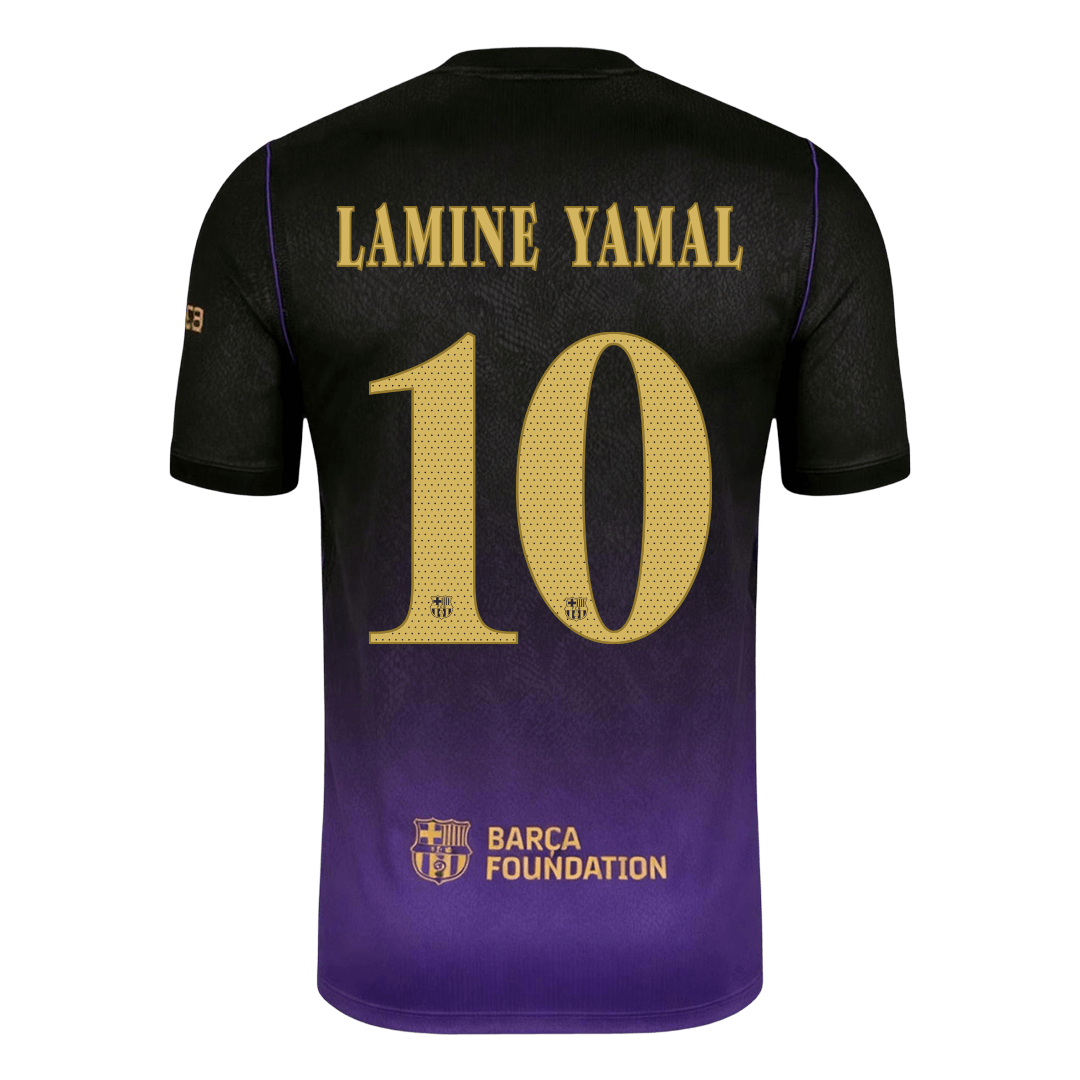 Tricouri Fotbal Barcelona LAMINE YAMAL #10 Deplasare 2026/27 - UCL