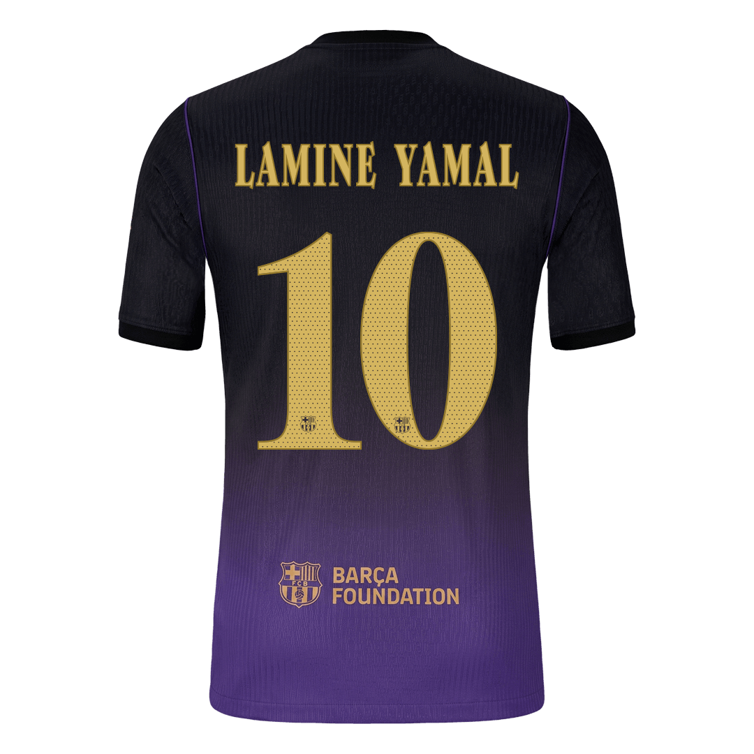 Tricouri Fotbal Barcelona LAMINE YAMAL #10 Deplasare 2026/27 Authentic - UCL