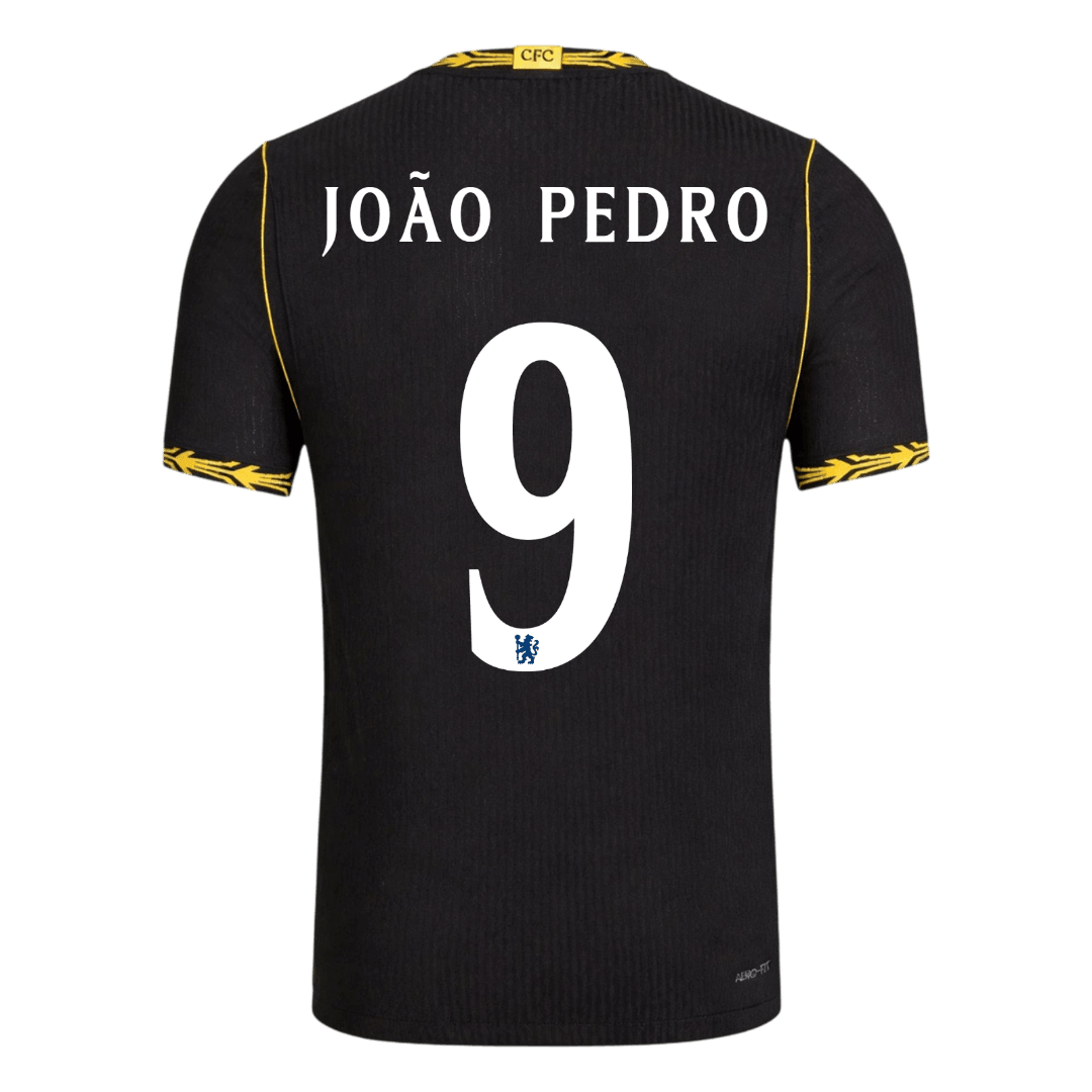 Tricouri Fotbal Chelsea JOÃO PEDRO #9 Deplasare 2026/27 Authentic - UCL