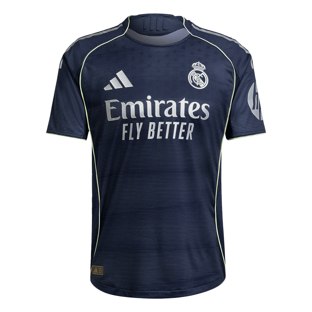 Tricouri Fotbal Real Madrid VINI JR. #7 Deplasare 2025/26 Authentic - Premium