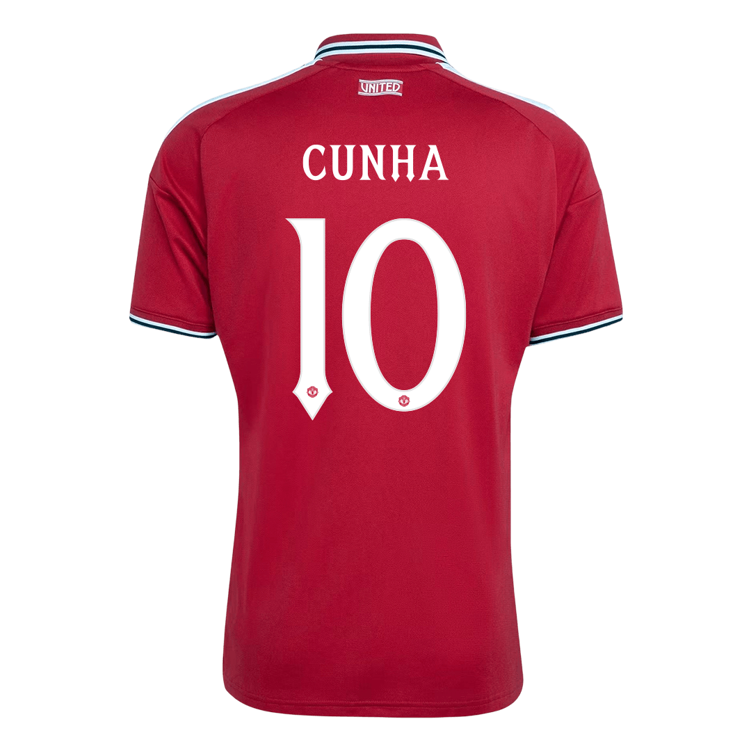 Tricouri Fotbal Manchester United CUNHA #10 Acasă 2026/27 - UCL - Premium