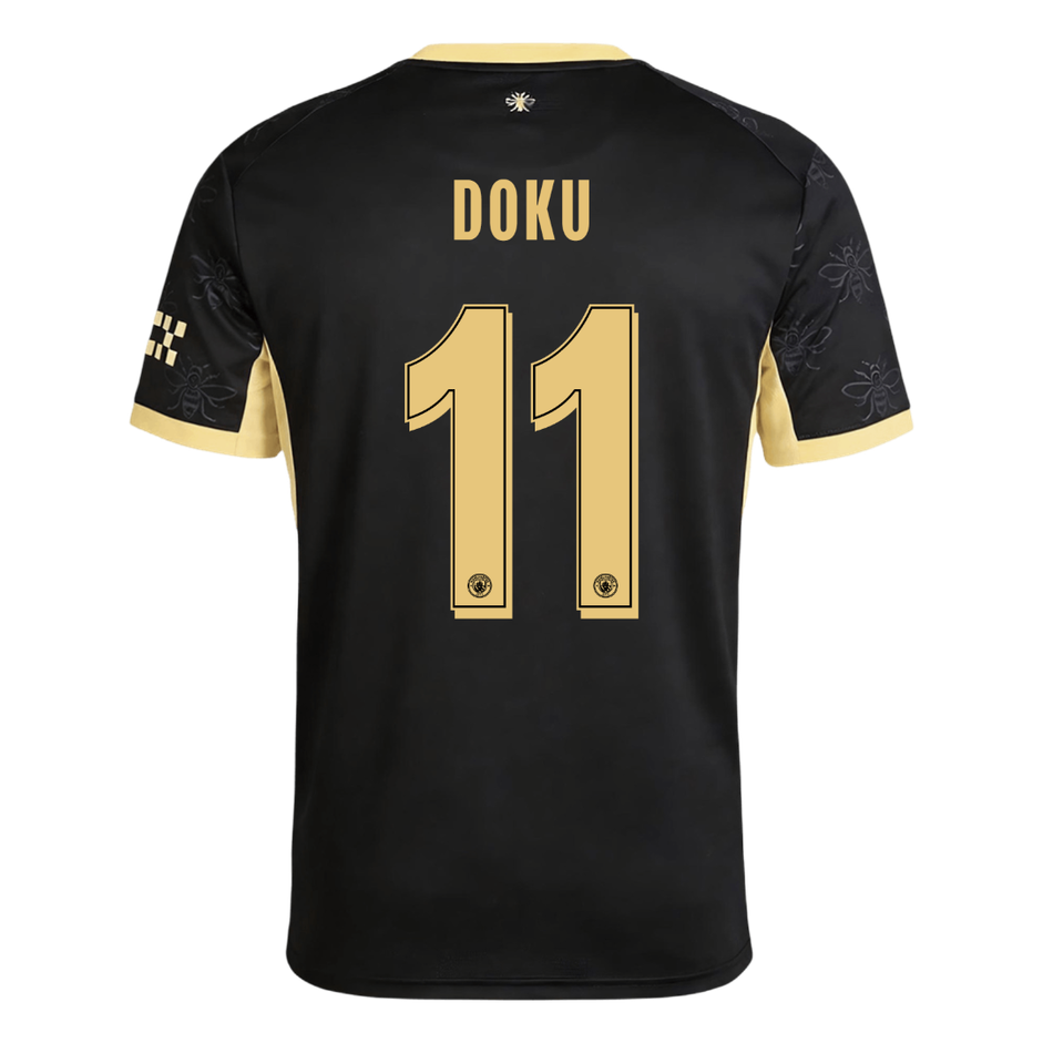 Tricouri Fotbal Manchester City DOKU #11 Deplasare 2026/27 - UCL