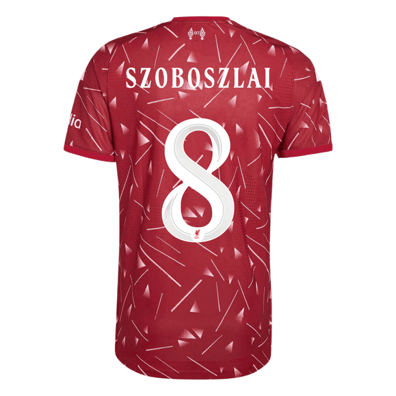 Tricouri Fotbal Liverpool SZOBOSZLAI #8 Acasă 2026/27 Authentic - UCL