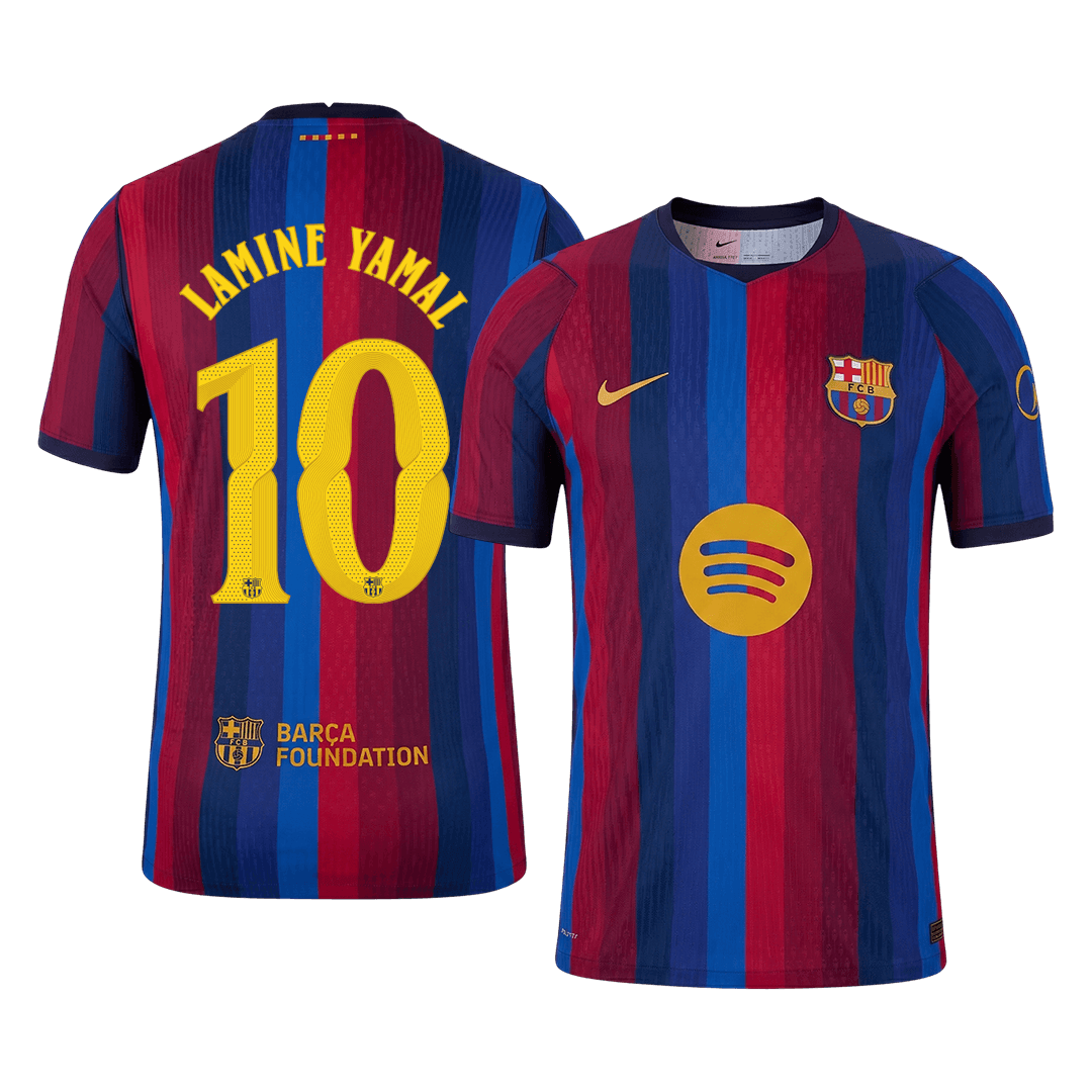 Tricouri Fotbal Barcelona LAMINE YAMAL #10 Acasă 2026/27 Authentic - UCL