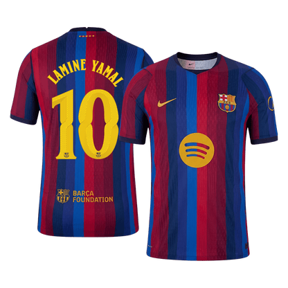 Tricouri Fotbal Barcelona LAMINE YAMAL #10 Acasă 2026/27 Authentic - UCL