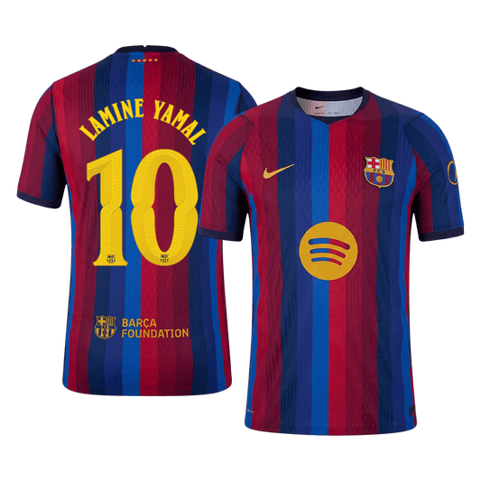 Tricouri Fotbal Barcelona LAMINE YAMAL #10 Acasă 2026/27 Authentic - UCL