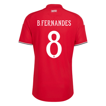 Tricouri Fotbal Manchester United B. FERNANDES #8 Acasă 2026/27 Authentic - UCL