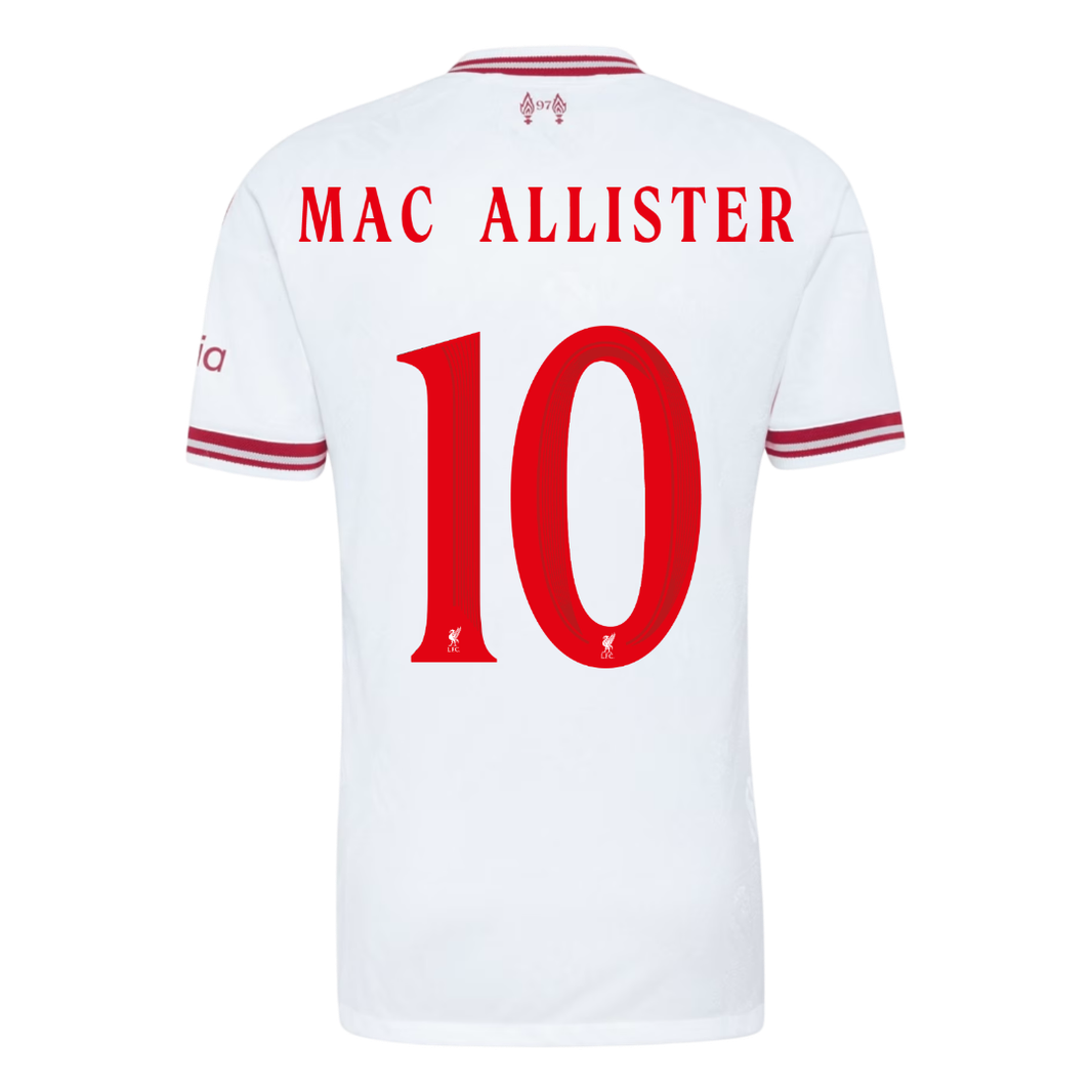 Tricouri Fotbal Liverpool MAC ALLISTER #10 Deplasare 2026/27 Authentic - UCL