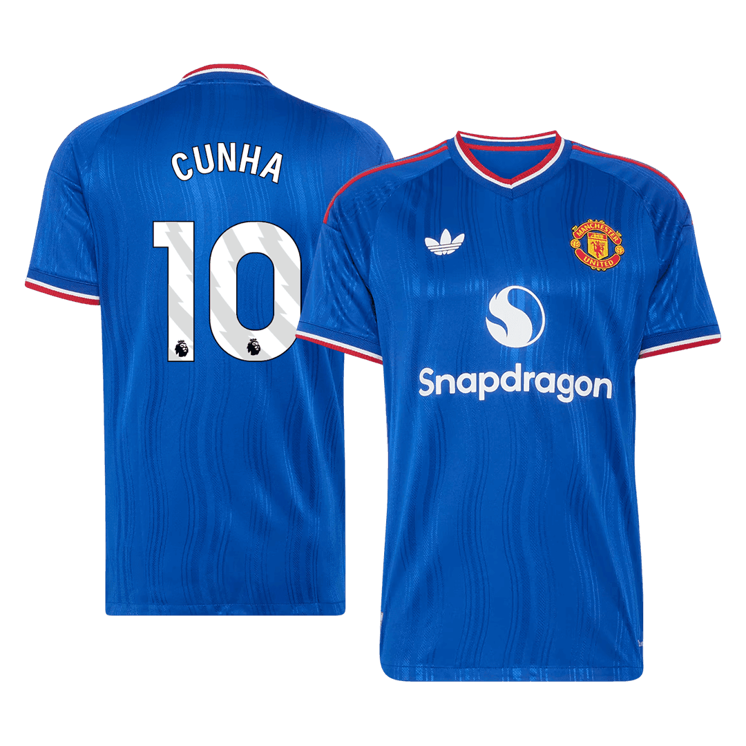 Tricouri Fotbal Manchester United CUNHA #10 Deplasare 2026/27 Authentic