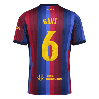 Tricouri Fotbal Barcelona GAVI #6 Acasă 2026/27 - UCL - Premium
