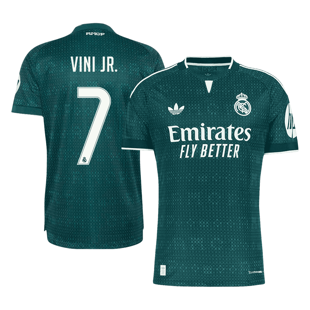 Tricouri Fotbal Real Madrid VINI JR. #7 Deplasare 2026/27 Authentic