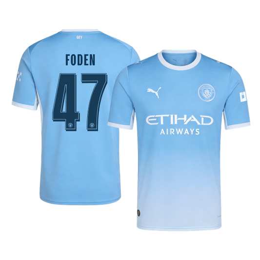 Tricouri Fotbal Manchester City FODEN #47 Acasă 2026/27 - UCL
