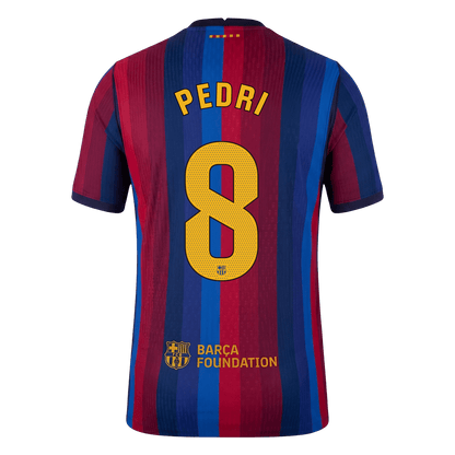 Tricouri Fotbal Barcelona PEDRI #8 Acasă 2026/27 Authentic