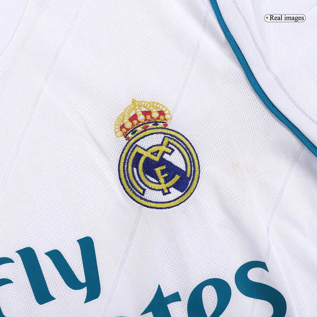 Tricouri Fotbal Vintage Real Madrid BENZEMA #9 Acasă 2017/18