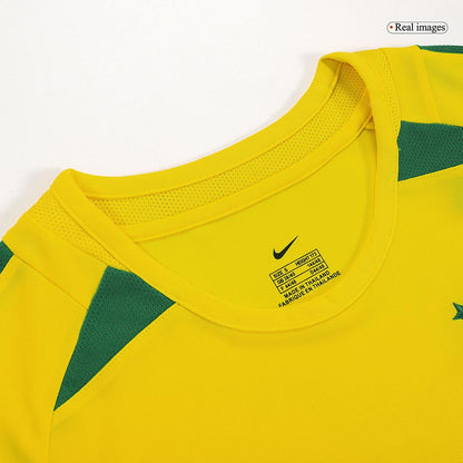 Tricouri Fotbal Vintage Brazilia RONALDO #9 Acasă 2002/03