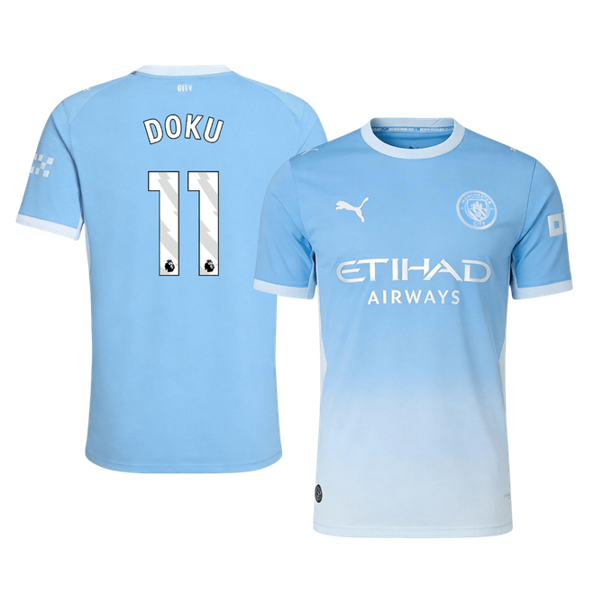 Tricouri Fotbal Manchester City DOKU #11 Acasă 2026/27 Authentic