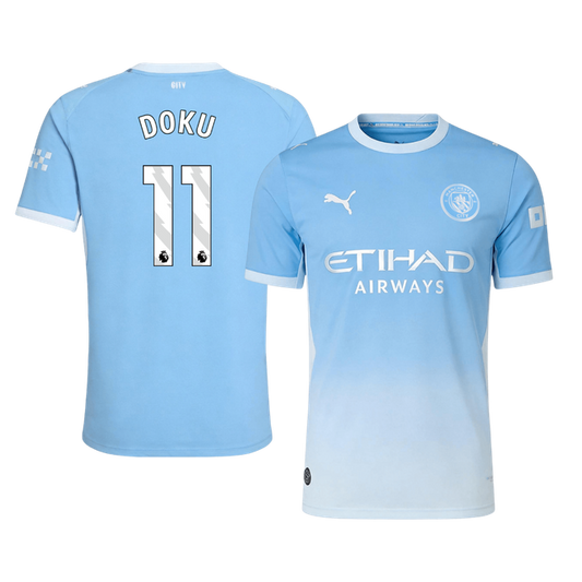 Tricouri Fotbal Manchester City DOKU #11 Acasă 2026/27 Authentic