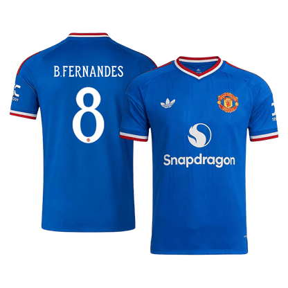 Tricouri Fotbal Manchester United B. FERNANDES #8 Deplasare 2026/27 - UCL