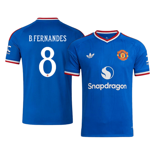Tricouri Fotbal Manchester United B. FERNANDES #8 Deplasare 2026/27 - UCL