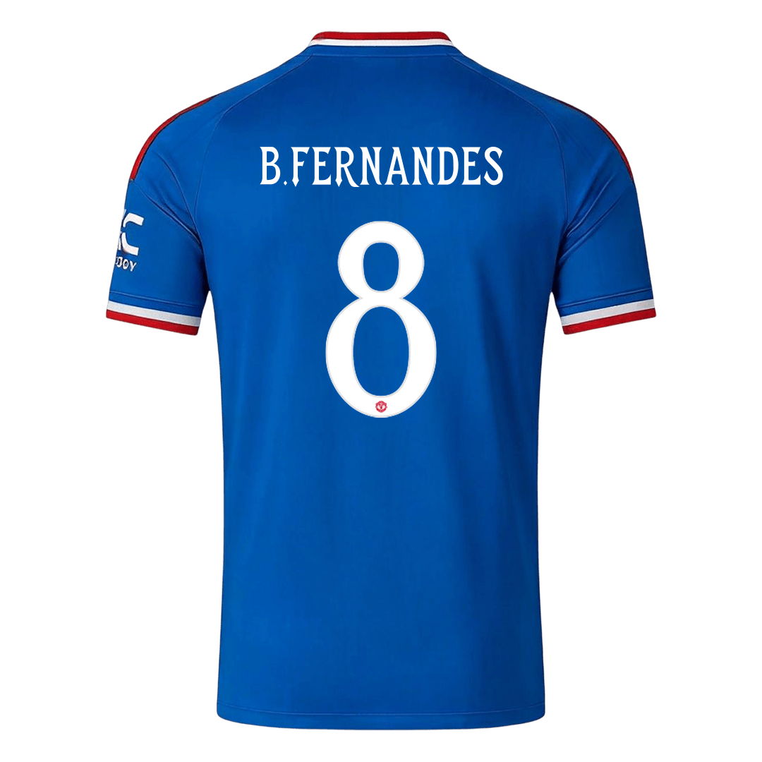 Tricouri Fotbal Manchester United B. FERNANDES #8 Deplasare 2026/27 - UCL