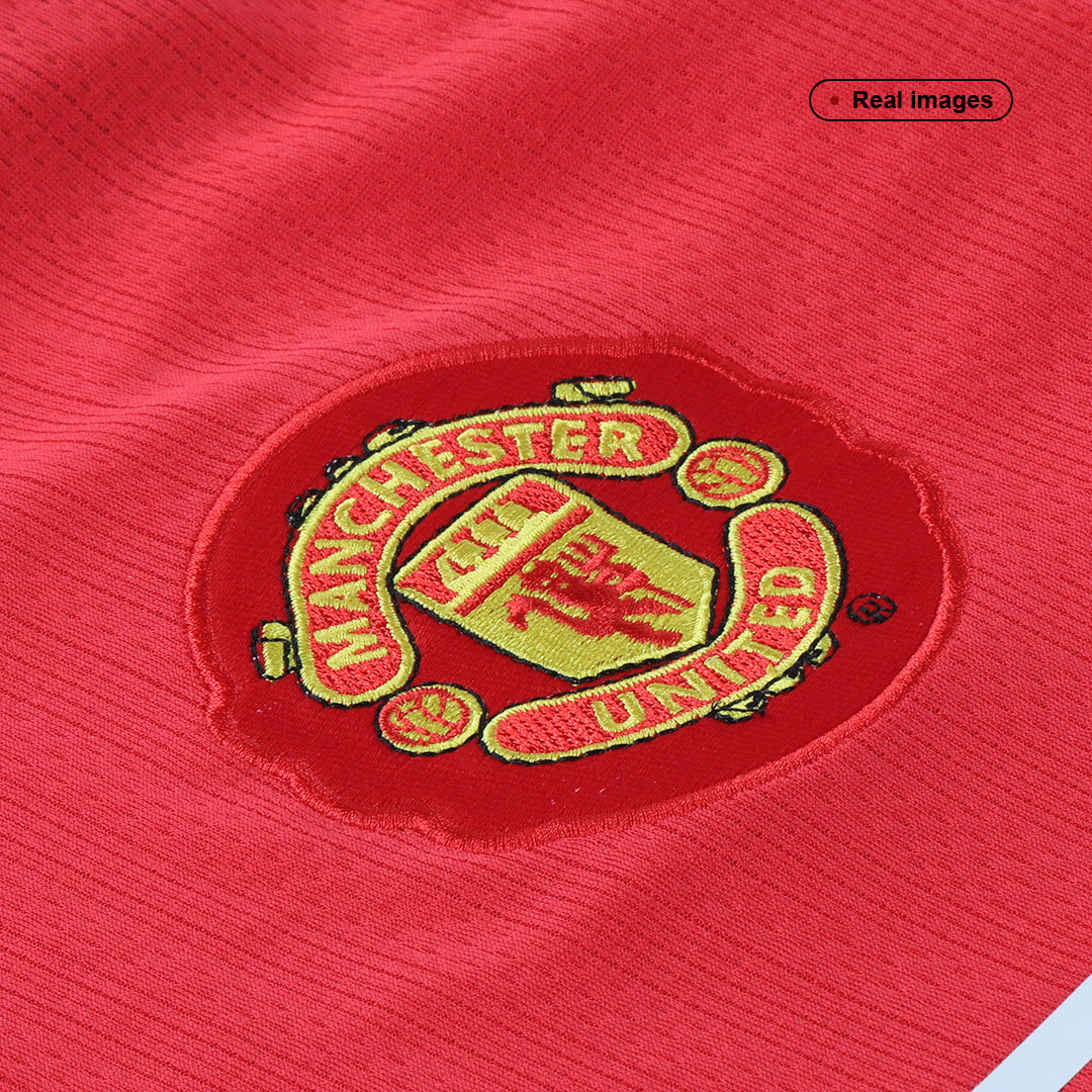 Tricouri Fotbal Vintage Manchester United RONALDO #7 Acasă 2007/08