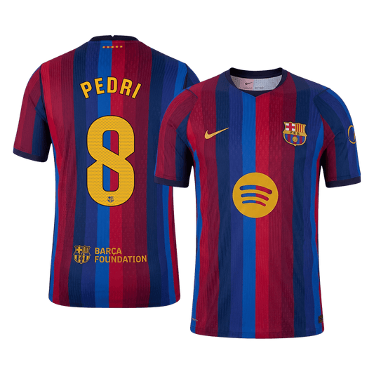 Tricouri Fotbal Barcelona PEDRI #8 Acasă 2026/27 Authentic