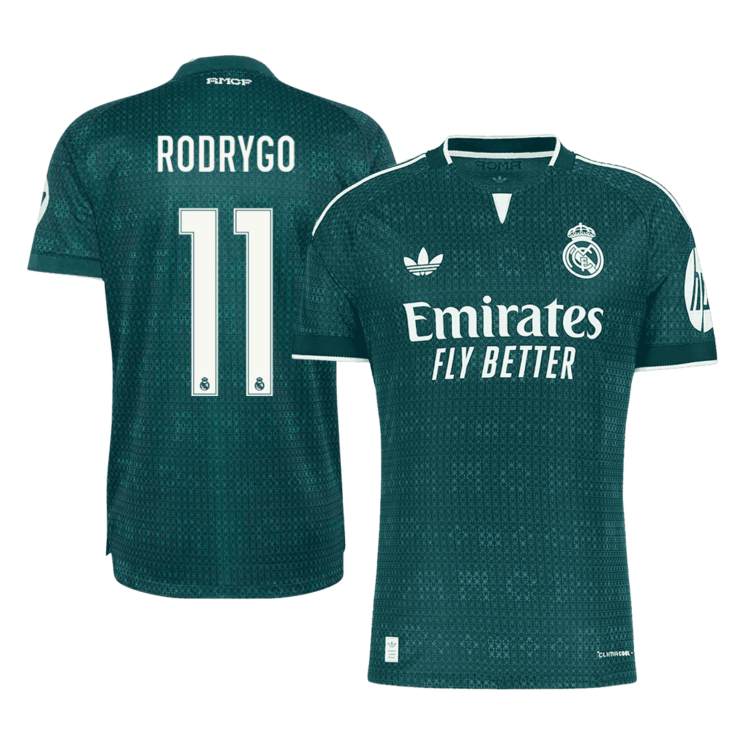 Tricouri Fotbal Real Madrid RODRYGO #11 Deplasare 2026/27 Authentic