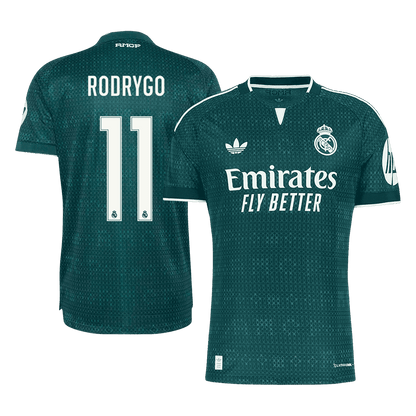 Tricouri Fotbal Real Madrid RODRYGO #11 Deplasare 2026/27 Authentic