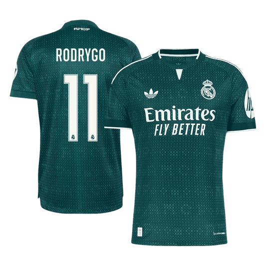 Tricouri Fotbal Real Madrid RODRYGO #11 Deplasare 2026/27 Authentic