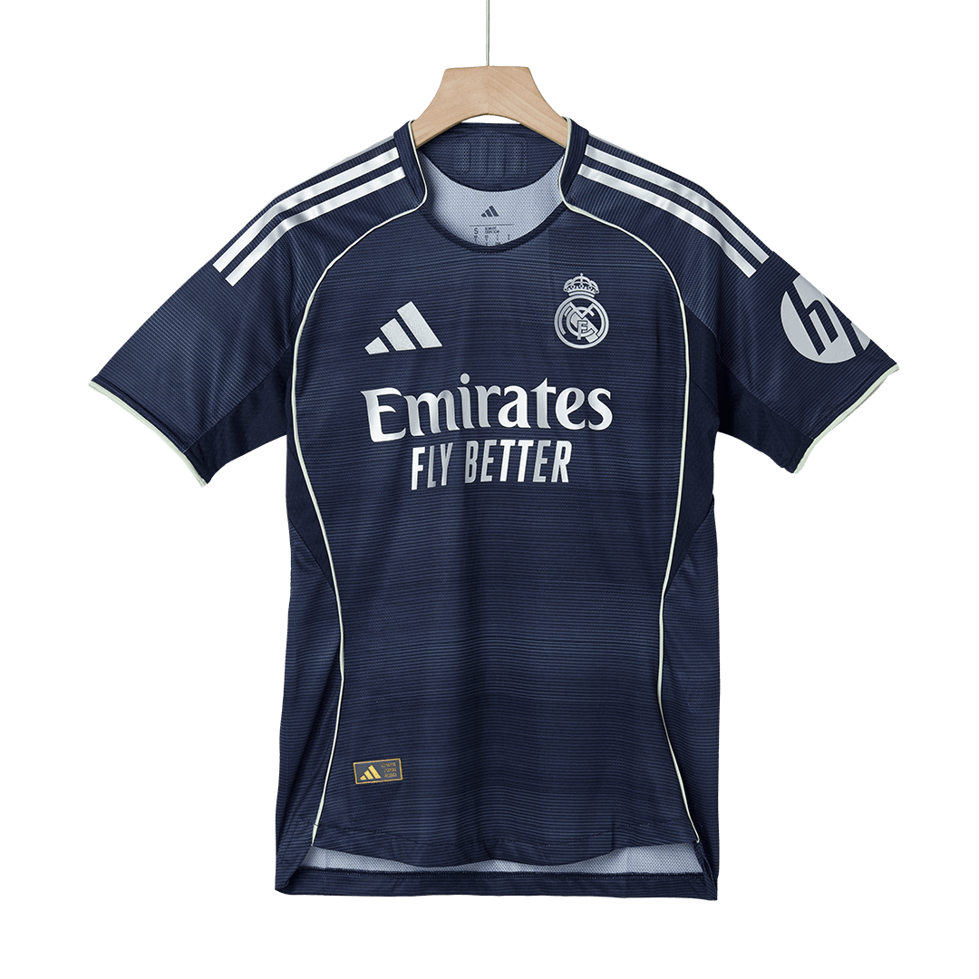Tricouri Fotbal Real Madrid BELLINGHAM #5 Deplasare 2025/26 Authentic - Premium