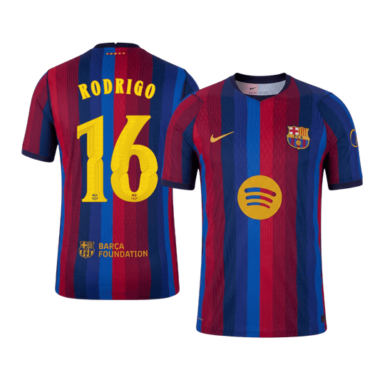 Tricouri Fotbal Barcelona RODRIGO #16 Acasă 2026/27 Authentic - UCL