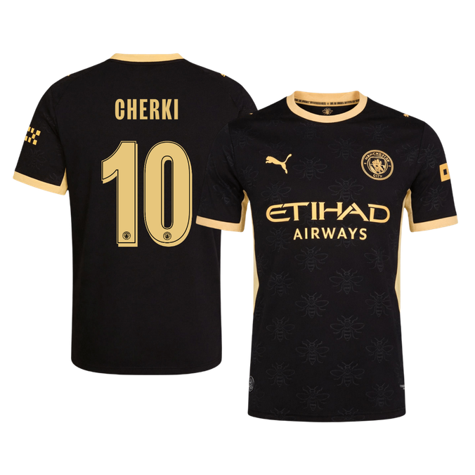 Tricouri Fotbal Manchester City CHERKI #10 Deplasare 2026/27 Authentic - UCL