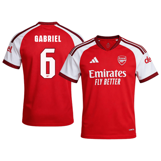 Tricouri Fotbal Arsenal GABRIEL #6 Acasă 2026/27 - UCL - Premium