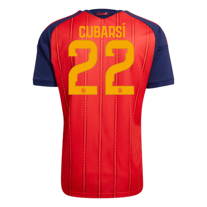 Tricouri Fotbal Spania CUBARSÍ #22 Acasă Cupa Mondială 2026 Champion Edition - Premium