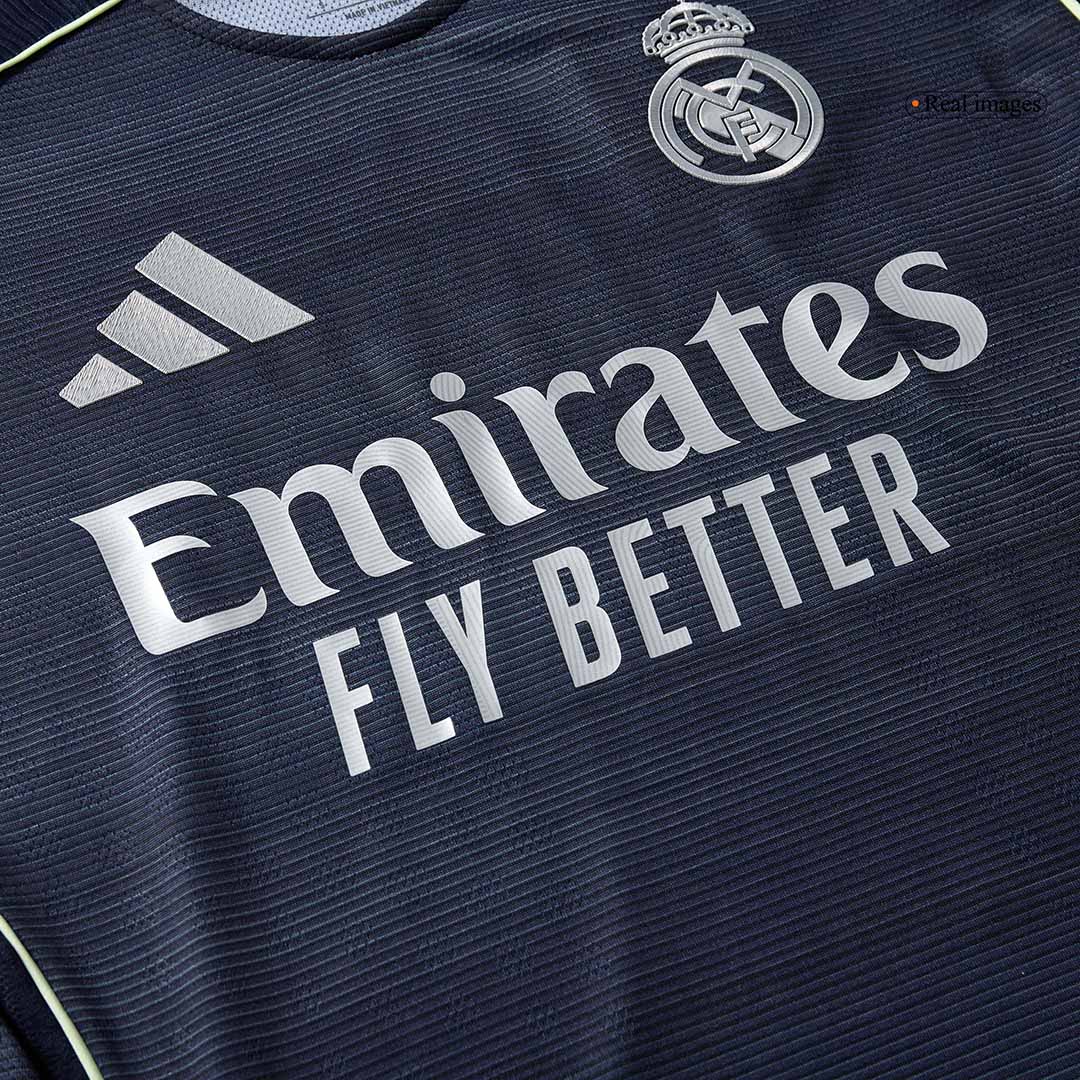 Tricouri Fotbal Real Madrid VINI JR. #7 Deplasare 2025/26 Authentic - Premium