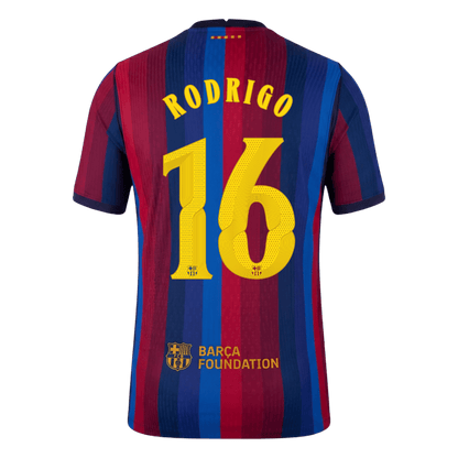 Tricouri Fotbal Barcelona RODRIGO #16 Acasă 2026/27 Authentic - UCL
