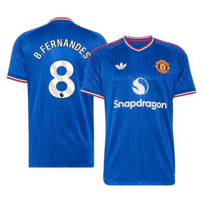 Tricouri Fotbal Manchester United B. FERNANDES #8 Deplasare 2026/27 Authentic
