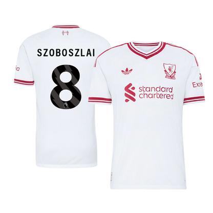 Tricouri Fotbal Liverpool SZOBOSZLAI #8 Deplasare 2026/27 Authentic