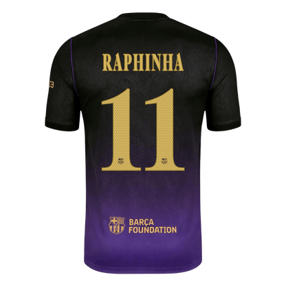 Tricouri Fotbal Barcelona RAPHINHA #11 Deplasare 2026/27 - UCL